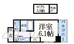 エステムコート神戸県庁前Ⅲフィエルテの物件間取画像